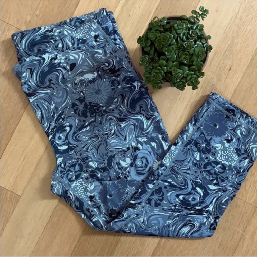 GAP Blue Patterned Leggings